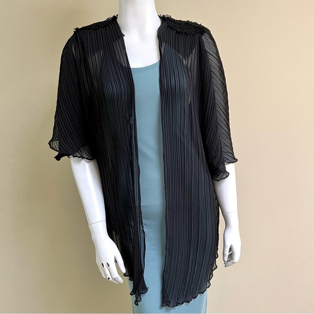 Vintage Whimsigoth Plisse Cardigan